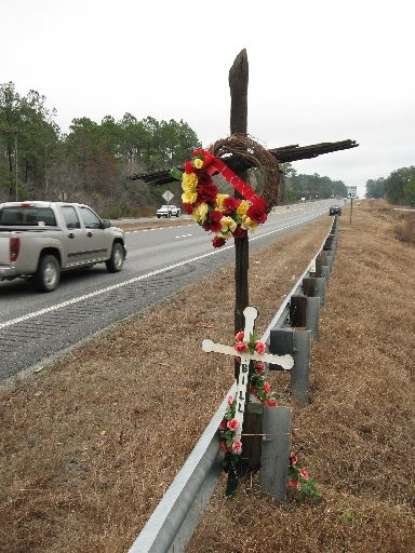 Roadside memorial Roadside memorial