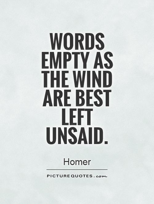 Empty words Empty words