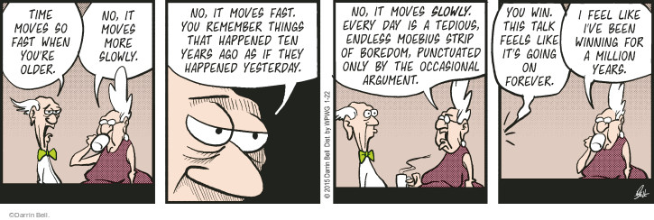 Time goes faster Time goes faster