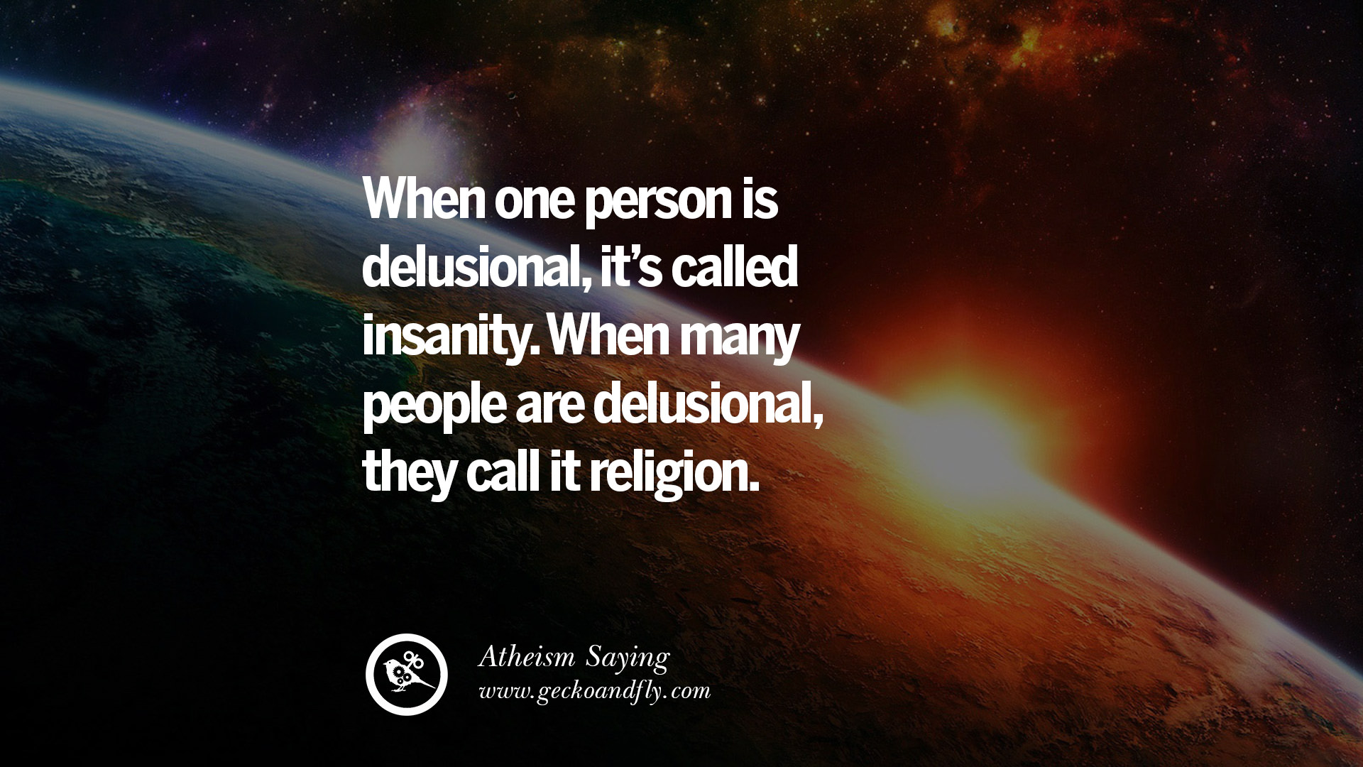 Atheism saying Atheism saying