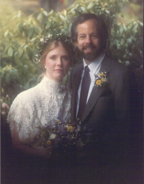 Brian and Laurel HInes on marriage day Brian and Laurel HInes on marriage day